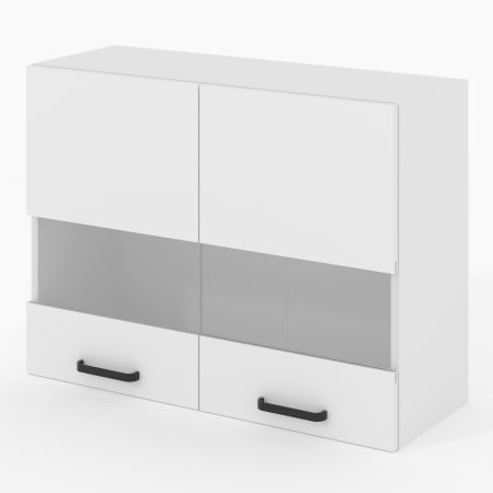 Dulapuri - Corp Superior Vio Alb 80 Cu Geam