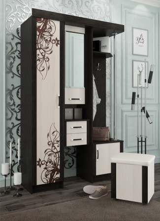 Cuier Elena 1,3 m Wenge+Mesteacan [0]