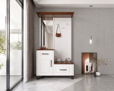 Cuiere - Cuier hol ZQD 108 Alb 110x43x200 cm