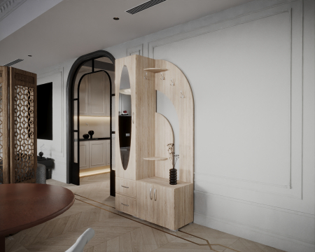 MIC MOBILIER - Cuier Thomas,100x34x200 cm, Sonoma