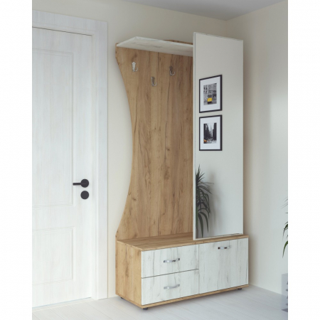 Cuier Tony, 100x40x203 cm, Stejar k003/k001 [0]