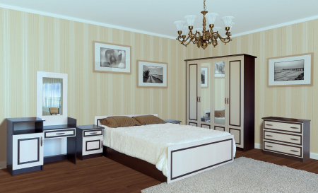 Dormitoare - Dormitor Kim Ro Wenge+Mesteacan