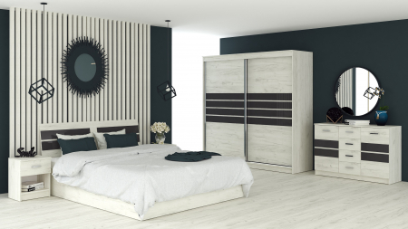 MOBILIER DORMITOR - Dormitor Luca, Stejar K001