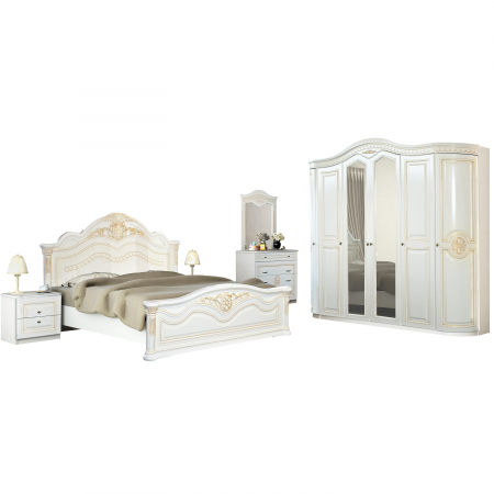 Dormitor Mdf Sonata 6 Forest Ivory [1]