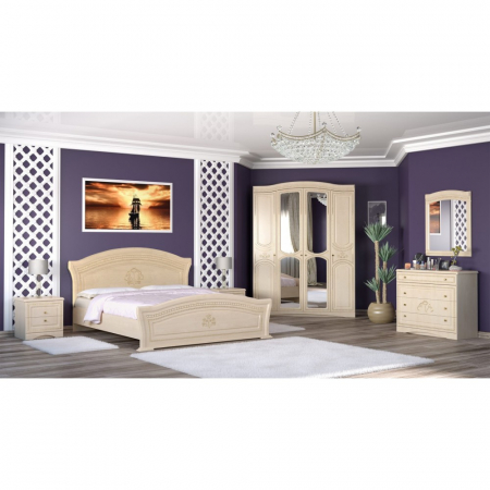 MOBILIER DORMITOR - Dormitor Milano netapitat 4-usi UA, mesteacan