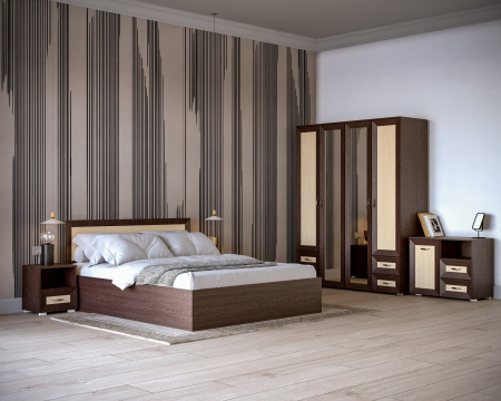 MOBILIER DORMITOR - Dormitor Palermo Wenge Mesteacan