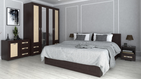 Dormitoare - Dormitor Palermo Wenge+Mesteacan