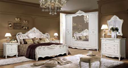 Dormitor complet - Dormitor Roza 5K Ivory