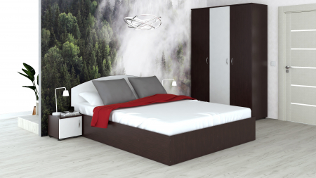 Dormitoare - Dormitor Siesta Wenge+Alb