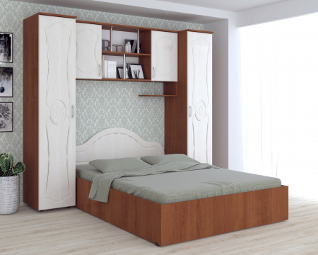 Dormitoare - Dormitor Tineret Mdf Cires+Mesteacan