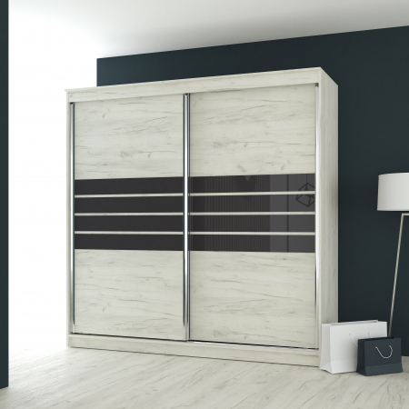 Dulapuri - Dressing 2 Usi Luca, 200x60x200 cm, Stejar K001
