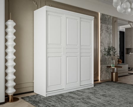 Dulapuri - Dressing BD05 Alb, 160x55x200cm