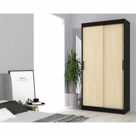 Dulapuri dormitor - Dressing Euro 100x47x210cm wenge+mesteacan