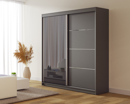 Dulapuri - Dressing Velvet Silver Antracit