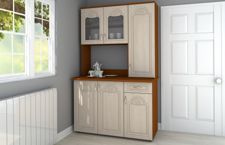 Dulapuri - Dulap 120 UK MDF, 121x33/60x197 cm, Cires/Mesteacan