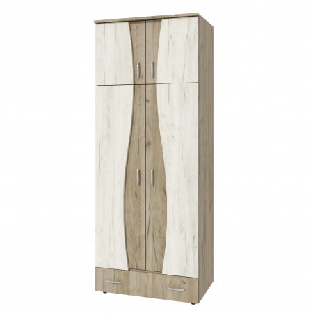 Dulap 2Usi S Cu Despartitor, 90x50x198 cm, k002+k001 [3]