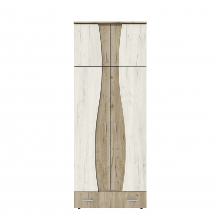 Dulap 2Usi S Cu Despartitor, 90x50x198 cm, k002+k001 [2]