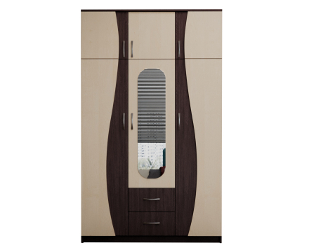 Dulap 3U "S" FS, 120x50x198cm wenge+mesteacan [6]