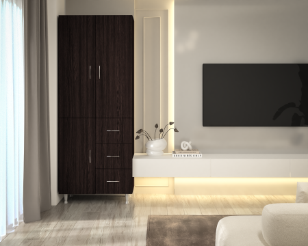Dulap 3Usi -3S , 70x35x180 cm, Wenge [1]