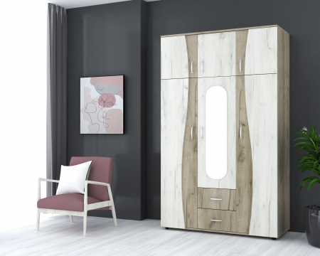 Dulapuri - Dulap 3Usi S, 120x50x198 cm, K002+K001