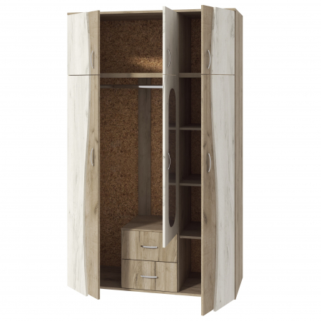 Dulap 3Usi S, 120x50x198 cm, K002+K001 [4]