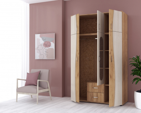 Dulap 3Usi S 120x50x198 cm K003+Kiruna [1]