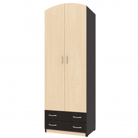 Dulap-4 ( 2U+2S ) Ro, 74x54x212 cm Wenge+Mesteacan [3]