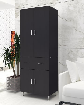 Dulapuri - Dulap 4U-1S , 70x35x180 cm Wenge