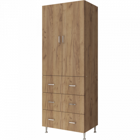 Dulap 70x35x180 cm, 2Usi -3S Stejar K003 [1]
