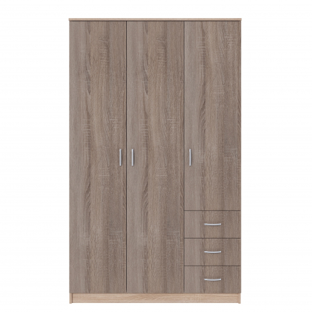 Dulap Ionut, 120x50x200 cm, Sonoma/Trufe [2]