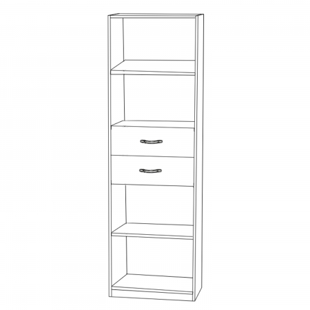 Dulap KSC-11 Ro 60x37x196 cm Cires [5]