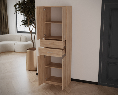 Dulap KSC-11 Ro, 60x37x196 cm Sonoma [4]