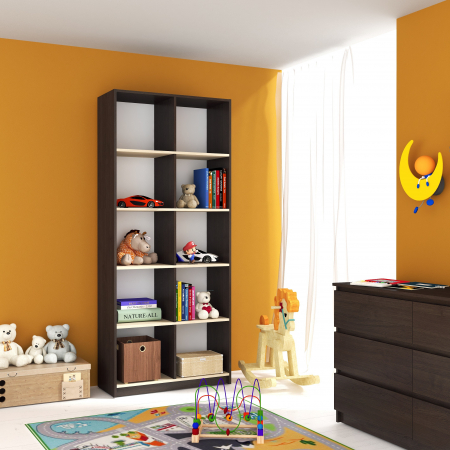 MOBILIER LIVING - Dulap KSC 2 ro Wenge+Mesteacan