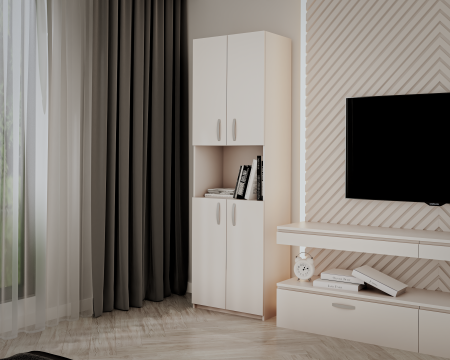 MOBILIER DORMITOR - Dulap KSC-5 RO 60x37x196 cm Alb