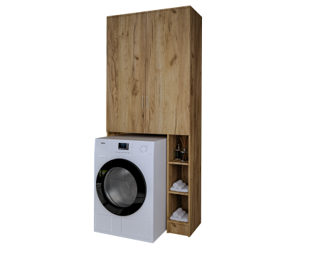 Dulap MS 2U Polite, 85x35X199 cm, Stejar K003 [5]
