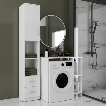 Dulap MS, 90x60x90 cm, Alb [1]