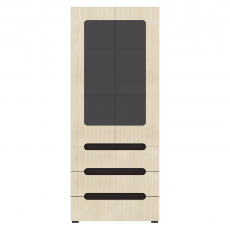 Dulap Stil-21, 80x46x195 cm Wenge+Mesteacan [2]