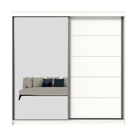 Dulap UC MP3, 180x60x200 cm, Alb [2]