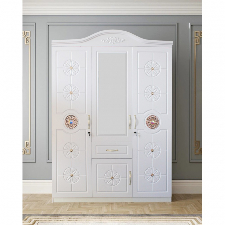 MOBILIER LIVING - Dulap ZQE 021 MDF - 4U+1S, 150x200x50cm