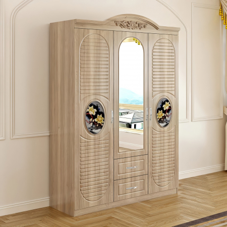 Mobila dormitor - Dulap ZQE 026 MDF - 3U+2S, 150x200x50 cm