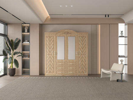 MOBILIER LIVING - Dulap ZQW-009MDF - 4U/6S, 200x50x200 cm
