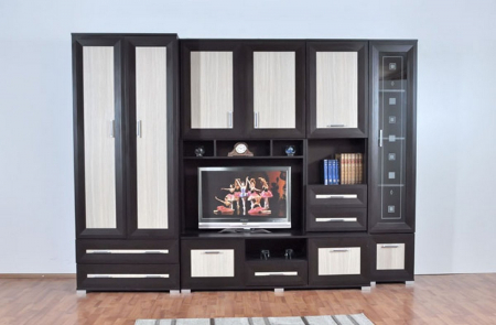 Living Set - Living Diamond C1 Wenge+Mesteacan 270X53X197 cm
