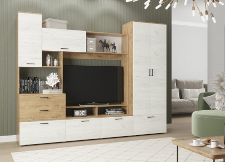 MOBILIER LIVING - Living Dusea Stejar Aur K003+K001