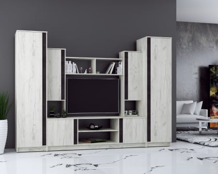 MOBILIER LIVING - Living Evelyn, 280X52X20 cm, Stejar k001