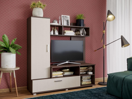 Living Set - Living Mini Wenge +Mesteacan Ro 150x44x150 cm