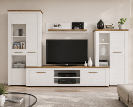MOBILIER LIVING - Living Montreal Anderson Stejar 315X45X200 cm