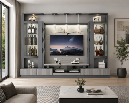 MOBILIER LIVING - Living Nordic 320x40x220 cm