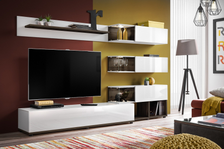 MOBILIER LIVING - Living Silk Alb Perla, 240x40x150 cm