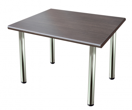 Masa cu scaune living - Masa Blat Termorezistent Inox 100X75X75 cm Wenge