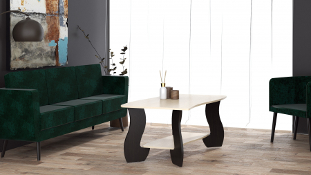 MIC MOBILIER - Masa Cafea Granada Wenge+Mesteacan